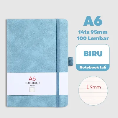 Notebook Mini A6 Buku Catatan Kecil Book Aesthetic Portable Buku Tulis Aesthetic Agenda Tali