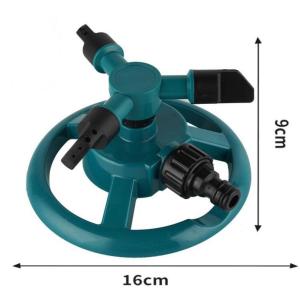 หัวฉีดสปริงเกลอร์ 3 ทาง หมุนอัตโนมัติ 360° สำหรับงานเกษตร สวนหย่อม และดาดฟ้า