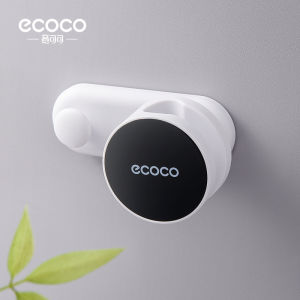 Ecoco Adjustable Shower Head Holder – Punch-Free Wall Mounted Shower Bracket with Hook | Strong Adhesive | Bathroom Accessories