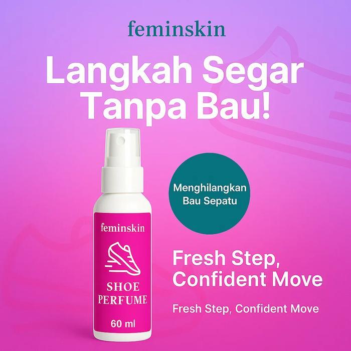 Feminskin Shoe Perfume 60 ml Parfum Sepatu Spray Praktis