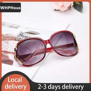 [COD] WHPHous Ship within 24 hours Fashion Womens Sunglasses Camellia Net Red Sunglasses Large Frame Glasses