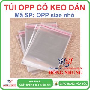 [Size nhỏ] 100 gram túi OPP có keo dán loại trong suốt - Chất liệu nilon dai bóng đẹp chắc chắn cho bạn an tâm đóng hàng