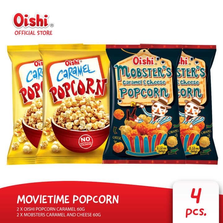 Movietime Popcorn Bundle [Oishi's Bestselling Popcorn | Mobsters Caramel and Cheese Mix | For Sharing]