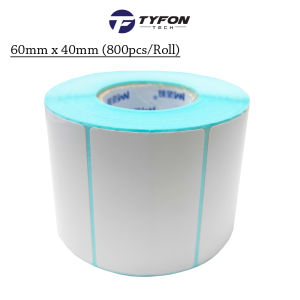 Blank Thermal Label Barcode Sticker 60mm x 40mm (800pcs/Roll)