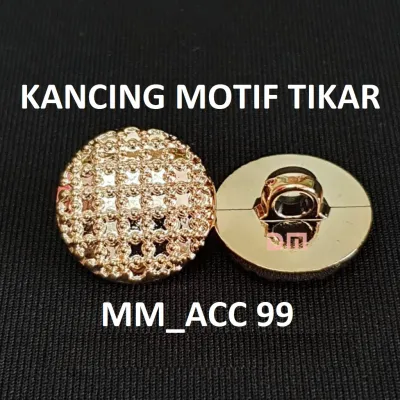 KANCING BAJU GAMIS MOTIF TIKAR ISI 12 PCS DIAMETER 21MM/21CM