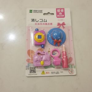 Eraser 4 IN 1 Penghapus Pensil Model Ice Cream Donut Lollipop / Penghapus lucu set anak