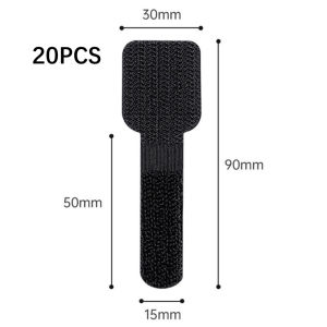 Reusable Cable Ties Fastening Wire Organizer Cord Rope Holder Self Adhesive Adjustable Cord Organizer Straps