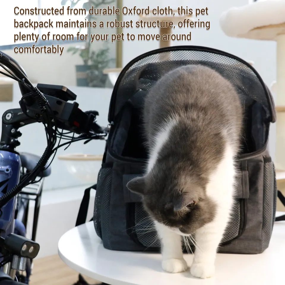 LIXADA Dog Bike Basket Oxford Cloth Pet Carrier Backpack for Small Medium  Cats Dogs
