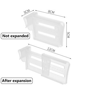 [Warm Homie] Refrigerator Space Telescopic Partition Side Door Storage Separator Organizer Divider Splint Kitchen Classifies Accessories