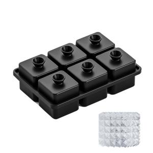 Engraved Ice Spheres Tray For Crafting Clear Cocktails Ice Ball With 6 Cavity For Home Pubs And Special Event