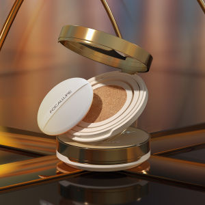 FOCALLURE Waterproof Long-Lasting Concealer Air cushion BB Cream Matte Natural Effect Soft Smooth BB Cushion Quick Touch-up Lightweight #GoldenAge Poreless