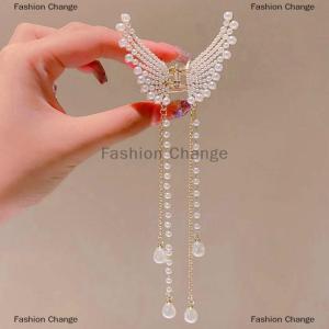 [COD] Fashion Change Tassel Butterfly Hair Clip Women Hair Claw Elegant Hairpin Hair Crab Hair Accessory
