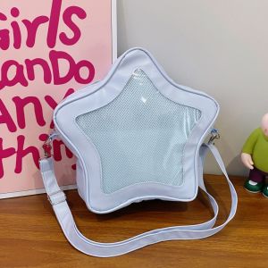 Thời trang mới Itabag phong cách Hàn Quốc Túi đeo chéo ngôi sao năm cánh có sức chứa lớn Túi đeo vai trong suốt Túi tinh tế dễ thương2026