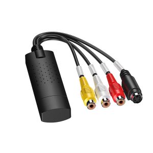 BOKEWU VHS to Digital Converter Easycap USB 2.0 Video Converter Audio Capture Card VHS Box VHS VCR TV to Digital Converter