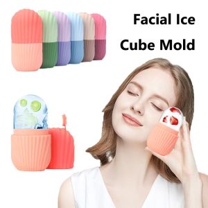 ROLL Silicone Facial Ice Cube Mold Shrink Pores Face Lifting Contouring Tools Ice Facial Roller Eyes Face Massage Ice Globe Balls Trays Women