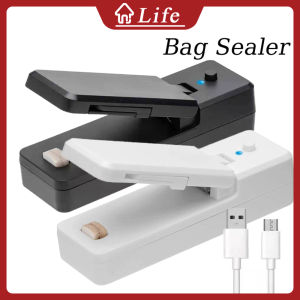Rechargeable USB Charging Mini Sealing Machine Household Snack Plastic Packaging Bag Heat Sealer Travel Hand Pressure