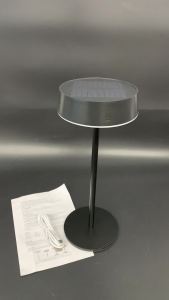 Cordless Solar Table Lamp Outdoor LED Desk Light USB C Rechargeable Metal Night Lamp 3 Color Dimmable Waterproof for Patio Bedroom Lighting Lamps Indoor