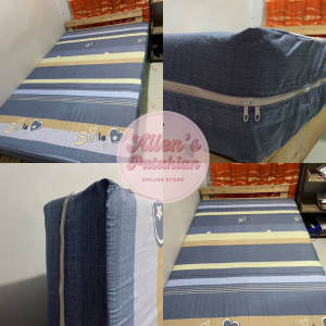 FOAM COVER WITH C ZIPPER/LONG ZIPPER - SEMICOTTON (RANDOM DESIGN/COLOR) (HINDI KUMUKUPAS) AFFORDABLE