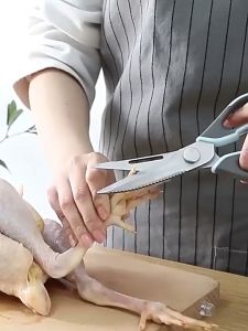 🇸🇬SG Ready Stock🇸🇬 Kitchen Scissors Stainless Steel Heavy Duty Food Multifunction Holder Bottle Opener Nut Cracker