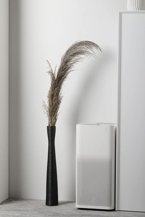AETVRNI Black Floor Vase 20" Tall Ceramic Vases Large,Skinny Matt Vase ...