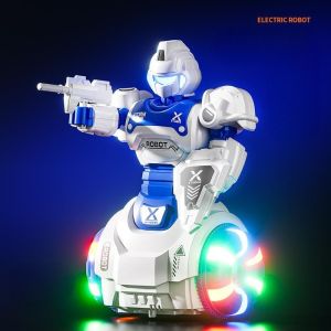 Electric Robot with Music Lights All-round Sliding Dance Robot Kids Toy Boys Gifts Mainan Kanak