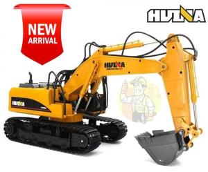 🚜 HUINA 1535 RC Excavator 1:14 | 🔧 15CH Remote Control Digger | 🪨 Metal Bucket Construction Toy | 🎮 Heavy Duty Engineering Vehicle | 🎁 Kids Gift | 📦 Ready Stock Malaysia 🇲🇾