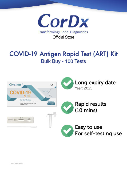 Coretests COVID19 ART Kit (Exp 2025/2026) Lazada Singapore