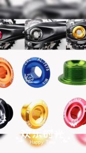 Aluminum Alloy MTB Tooth Disc Crank Cover Bicycle Crank Screw IXF Locking Cover Bowl Set Cover