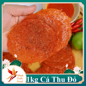 Khô Cá Thu Thịt Thơm Béo Màu Đỏ Hình Tròn Đẹp Nướng Than Ngon Tuyệt Vời- ĐẶC SẢN MINH TRIẾT