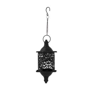 FOUNDTWO Iron Hollow Birdcage Lantern Morocco French Style Romantic Candle Stand Decorative Vintage Hanging Candle Holder for Outdoor