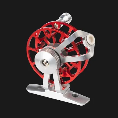 100g Metal Fly Fishing Reel Mini Reel spinning Raft Reel Portable Ultralight Fishing Pancing Udang Pancing Fishing Accessories