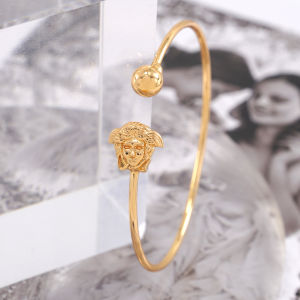 Hyl Jewelry 412B Gelang Stainless Wanita Bangle Bracelet Terbaru Anti Karat Dan Keroncong Lilit Asli Silver Terbaru Tdk Luntur Selamanya Lapis Emas Original Pria Ori Import