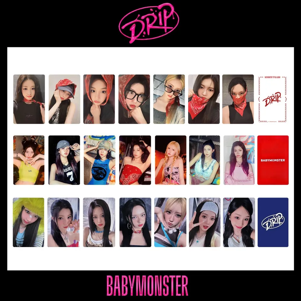 BABYMONSTER Album Drip PhotoCard TAG Bandana Tower Lucky Draw