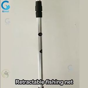 Aluminum Alloy Retractable Fishing Line Tier Net escoping Foldable Landing Net Pole Folding Peringkat Tali Pancing手抄网