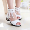 children High quality fashion korean flat sandals kids 3 4 5 6 7 8 9 10 11 to 12 year old Pink Black White Beach Sandals flip ps slippers for teens girl on sale. 