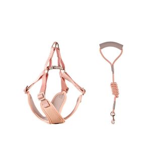 OUTOPEN Soft Dog Harness Vest X Shaped Breathable Puppy Cat Chest Straps Fashion Anti Escape Dog Harness and Leash Set for Pets ShihTzu