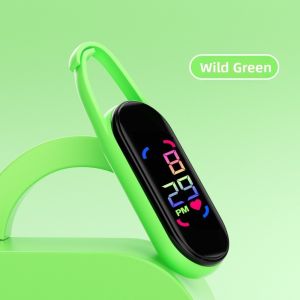 INNEED LED Pocket Watch Keychain Big Numbers Digital Display Digital Watch Portable Multipurpose Electronic Hanging Watch Kid Adult