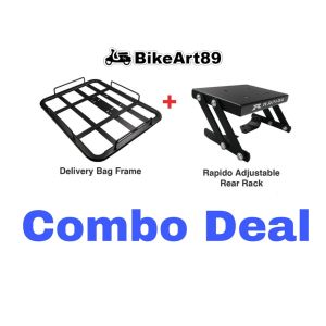 Monorack Honda RSX150 RSX 150 RAPIDO Foodpanda Grabfood Heavy Duty with Delivery Bag Frame Tapak Monorack Accessories X