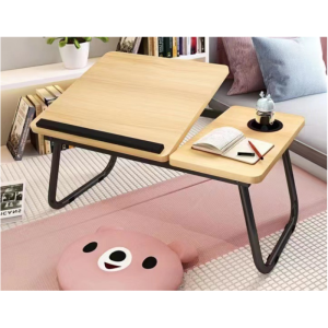 Bed Folding Table Foldable Laptop Desk Portable Computer Notebook Sofa Table Throw in a Free Cleaning Cloth