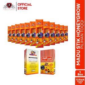Madu Stick Honeygrow pilihan Toqqi!! 1 Box (12 Pack / 60 Sticks ) by Sufifirst