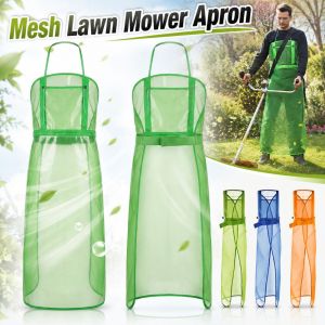 MODERNLUX Mesh Lawn Mower Apron with Pocket Breathable Garden Work Apron Professional Adjustable Weeding Apron For Trimming Landscaping
