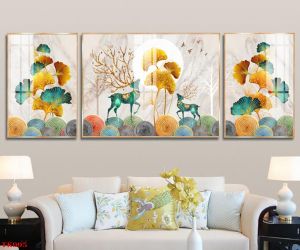 Tranh Tráng Gương - Tranh Treo Tườngtrang trí phòng khách nhiều mẫu lựa chọntreo không cần khoan tường