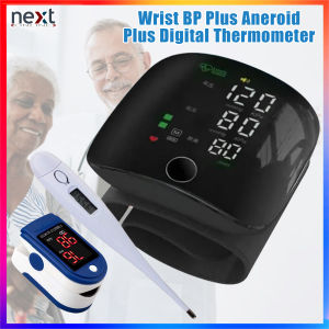Wrist BloodPressure Plus Digital Thermoter Plus Oximeter Blue