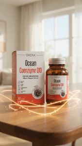ORZAX Ocean Coenzyme Q10 100mg Ubiquinone Black Pepper Extract Heart Health Energy 30 Capsules