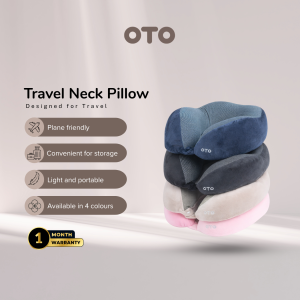OTO Neck Relaxar | Memory Foam Neck Pillow with Storage Pouch - Travelling Essentials | NR-103