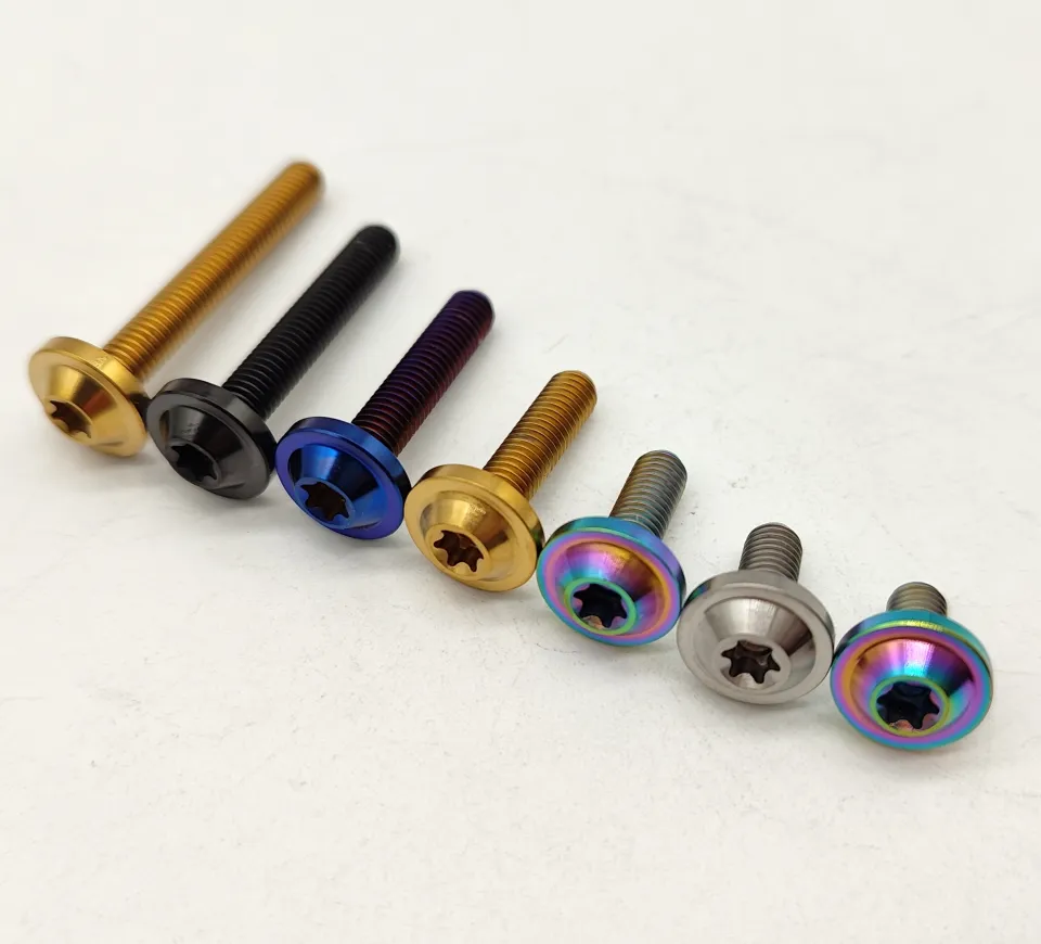 Viti In Titanio TC4 M5, Testa Torx Interna A Forma Di Disco Volante, Lunghezze 10-35mm, Grado 5, Per Bici