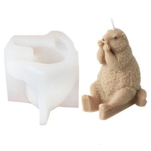 Versatile Sturdy Silicone Mould Fashion Accessory for Hedgehog Shaped Candlesticks Portable for Personalize Decoration