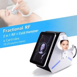 2 in 1 Cold Hammer Gold Fractional RF 10p/25p/64p Nano Beauty Machine with Touch Screen IT Plug for Skin Tightening and Firming
