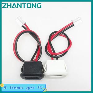 ZHANTONG 2 Pin USB-C Type Waterproof USB Connector Direct compression female base Female Socket Charging Interface