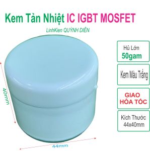 Keo tản nhiệt máy tính cpu ic loại sịn- Hủ lớn 50gam (kem giải nhiệt màu trắng)
